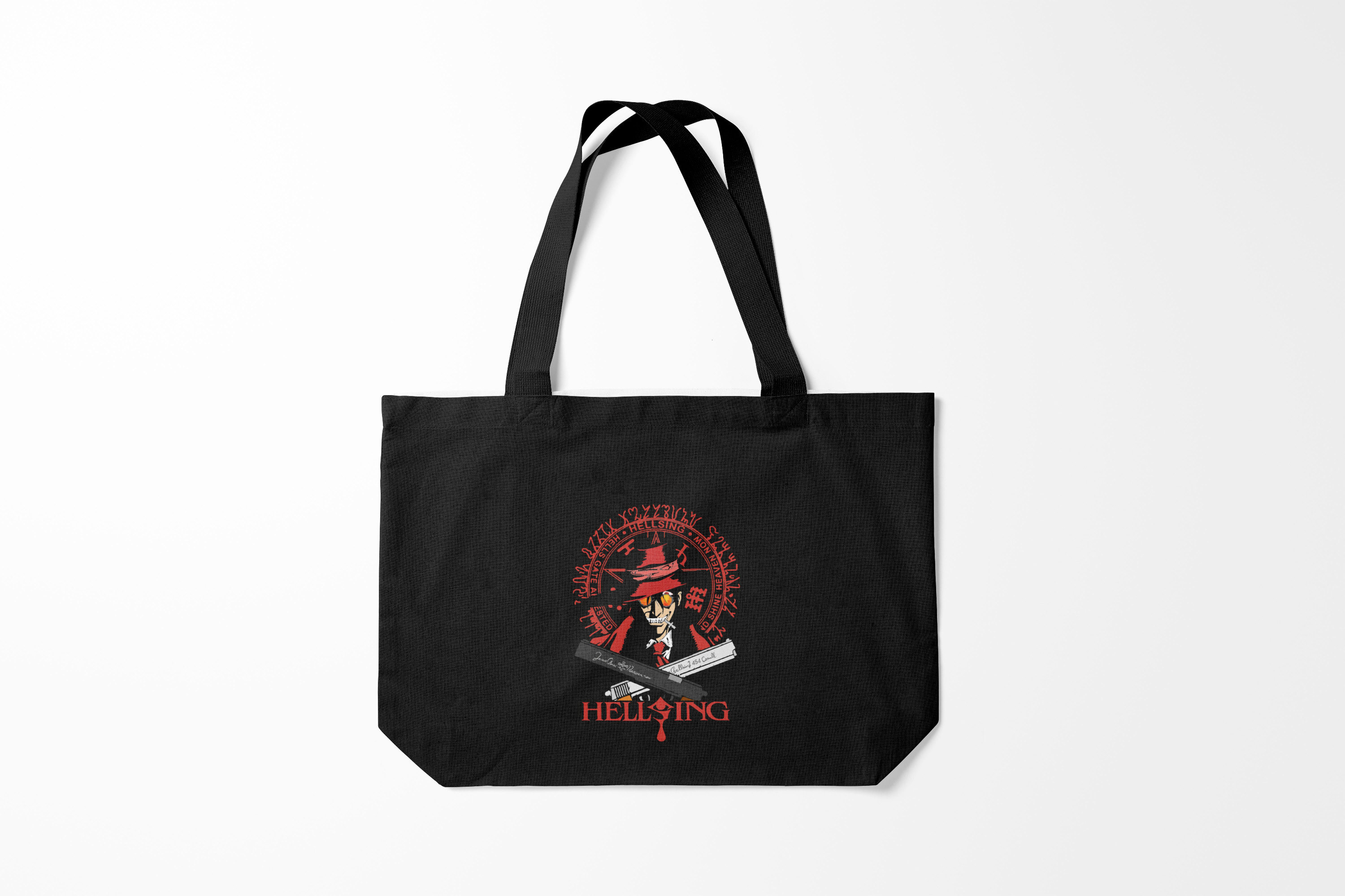 

Сумка шoппер унисекс Burnettie Alucard на черном фоне, черный, Alucard на черном фоне
