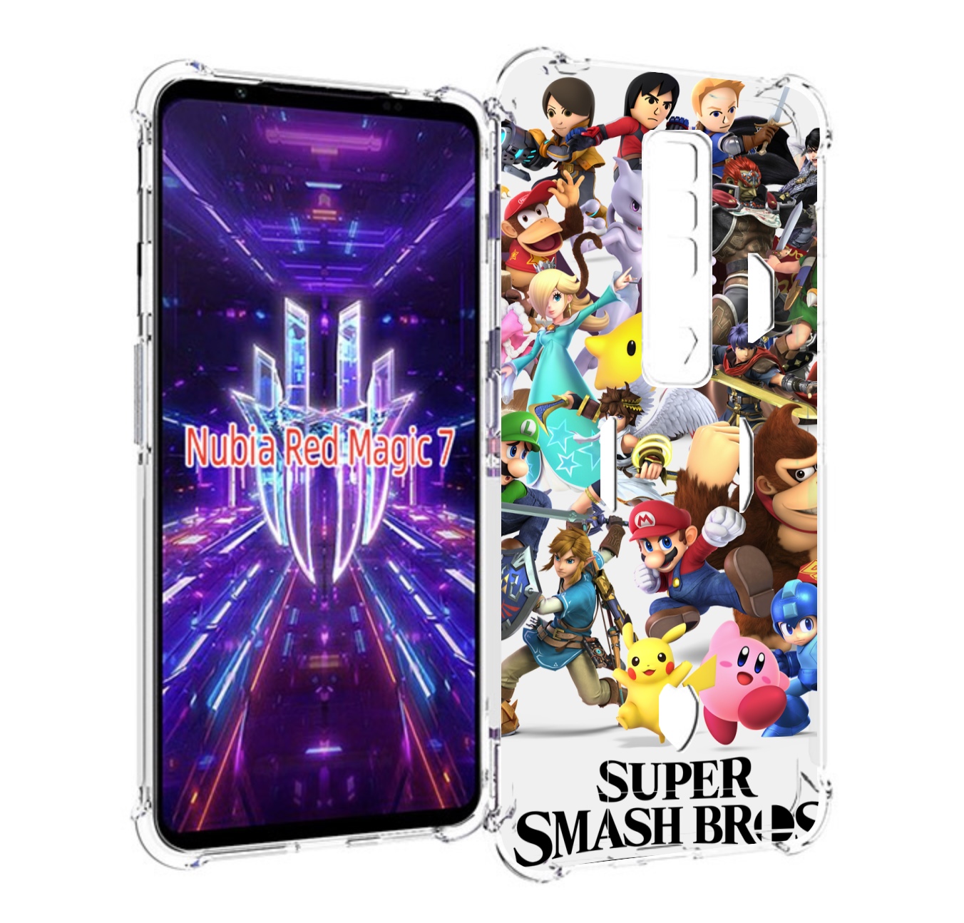 

Чехол MyPads Super Smash Bros для ZTE Nubia Red Magic 7, Прозрачный, Tocco