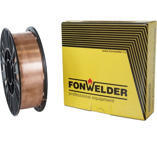 Проволока сварочная ER 70S-6 08 мм 5 кг Fonwelder 105550-F 2315₽