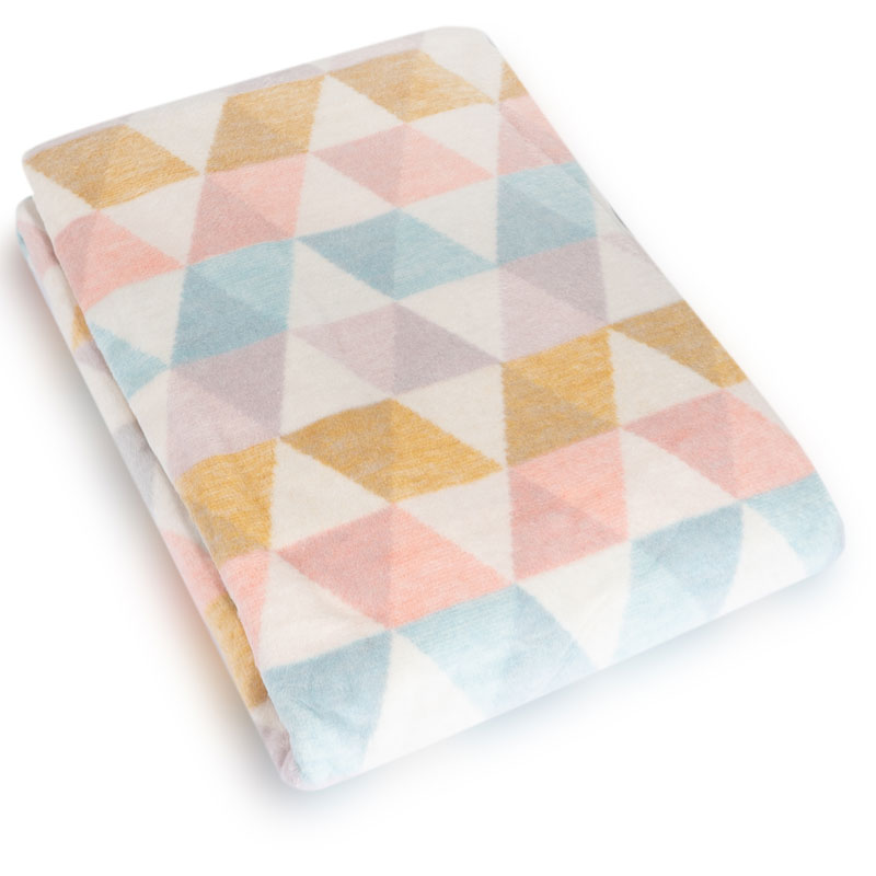 

Плед 1,5-спальный Biederlack Italian Collection Zigzag Pastel 150x200см
