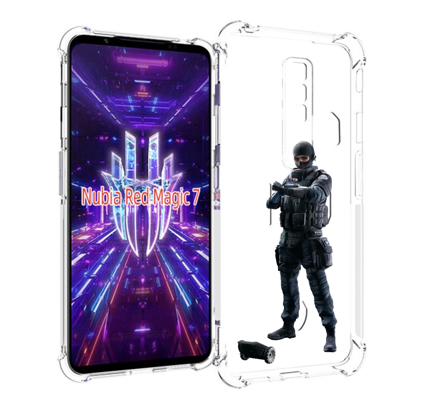 

Чехол MyPads Tom-Clancy's-Rainbow-Six-1 для ZTE Nubia Red Magic 7, Прозрачный, Tocco