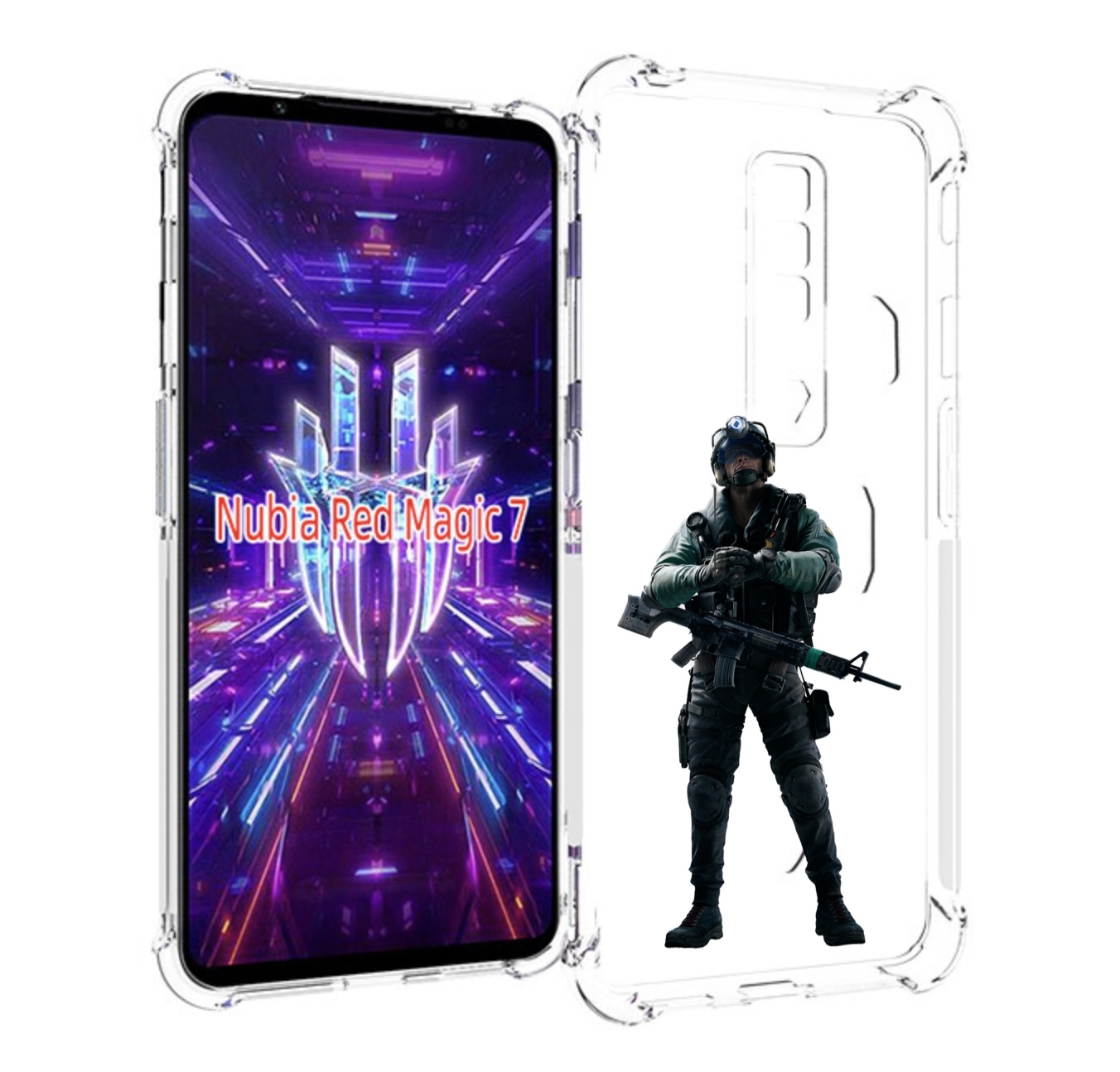 

Чехол MyPads Tom-Clancy's-Rainbow-Six-2 для ZTE Nubia Red Magic 7, Прозрачный, Tocco