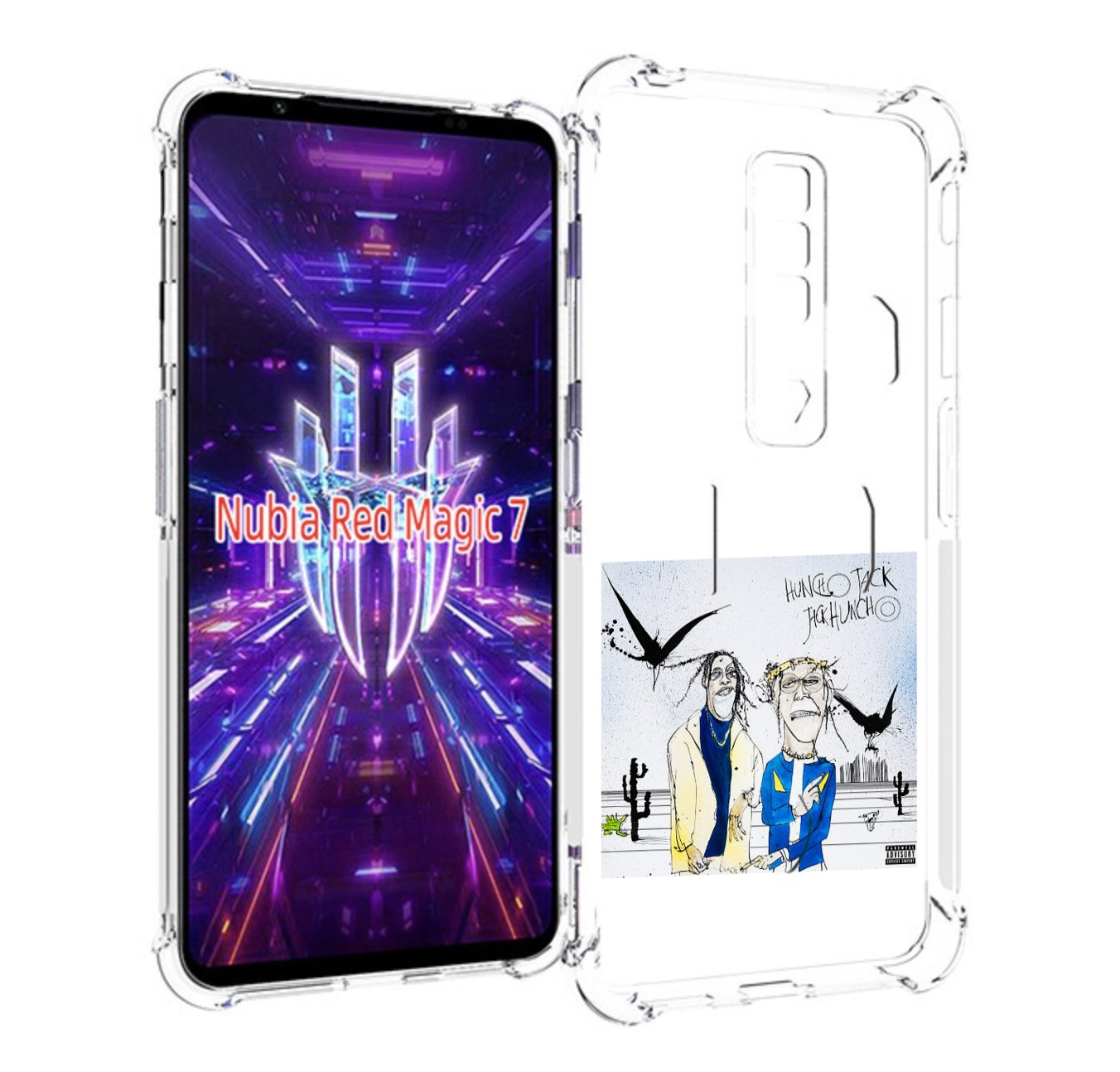 

Чехол MyPads Travis Scott & Quavo - Huncho Jack, Jack Huncho для ZTE Nubia Red Magic 7, Прозрачный, Tocco