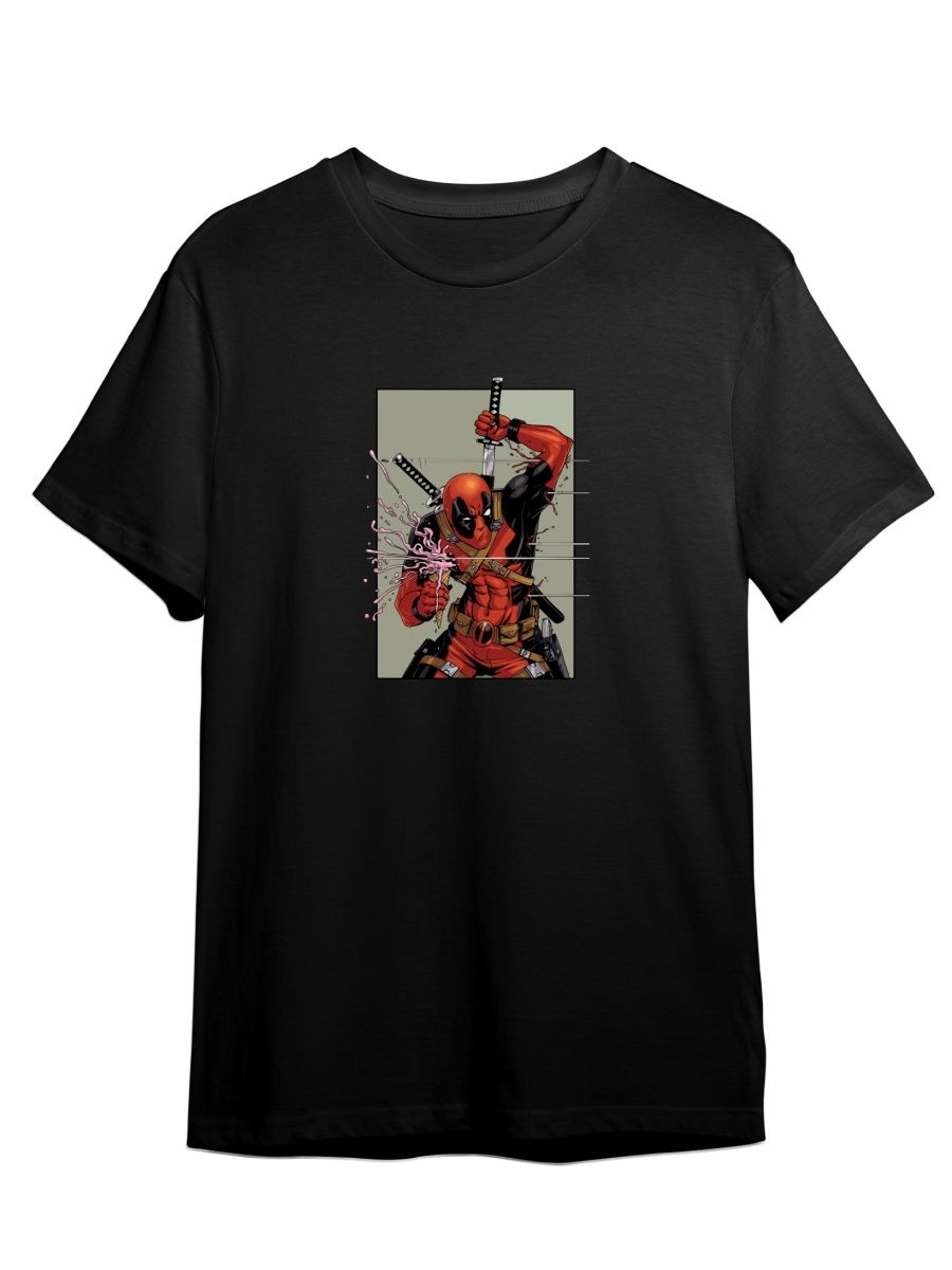 

Футболка унисекс СувенирShop Deadpool/Дэдпул/Marvel 2 черная 3XL (56-58), Черный, "Deadpool/Дэдпул/Marvel" 2