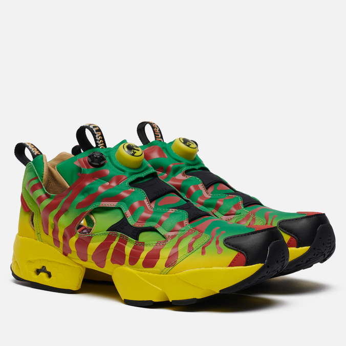 фото Кроссовки женские reebok x jurassic park instapump fury зеленые 44 eu