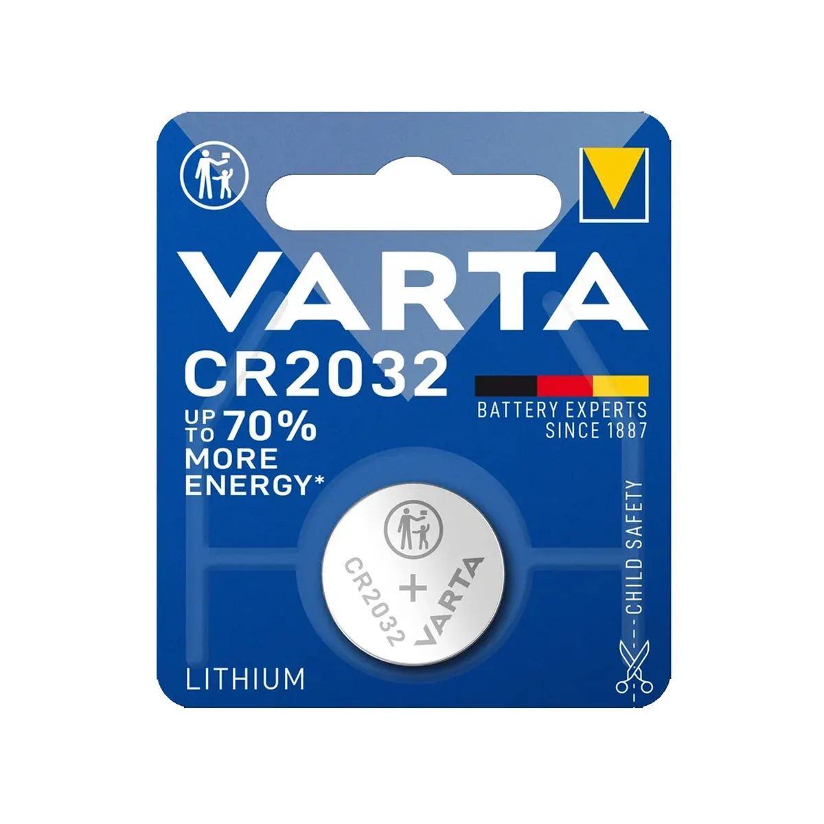 Батарейкa VARTA CR2032 / 3В / 3V / в блистере 1 штука