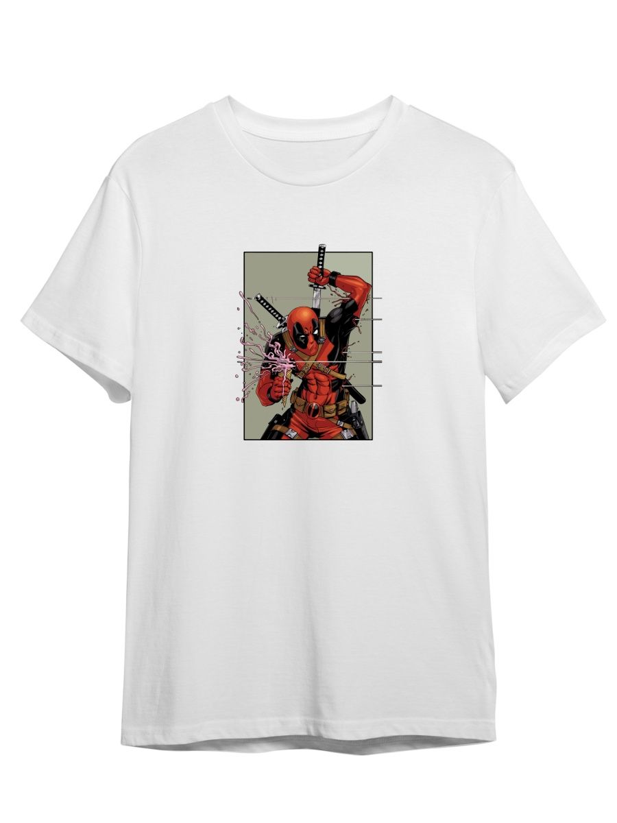 

Футболка унисекс СувенирShop Deadpool/Дэдпул/Marvel 2 белая 2XL (52-54), Белый, "Deadpool/Дэдпул/Marvel" 2