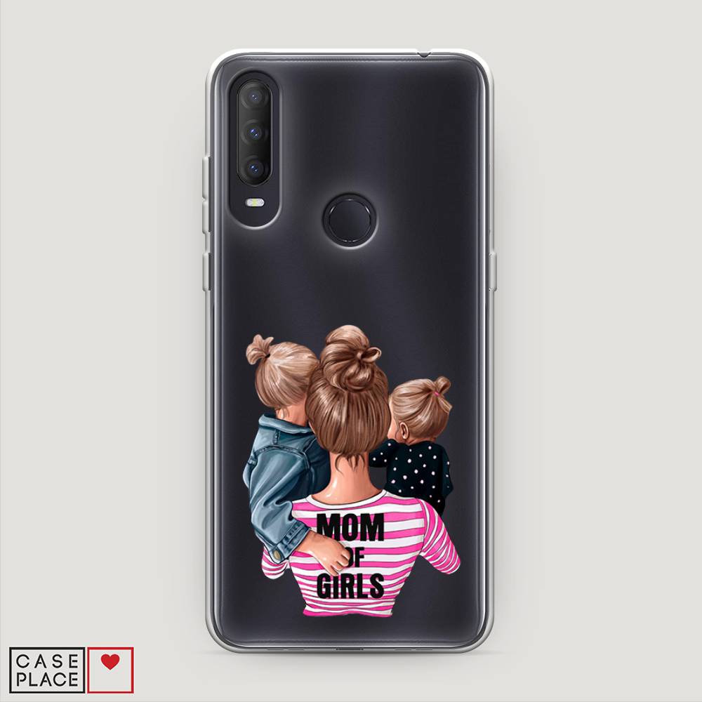 

Чехол Awog на Alcatel 1S (2020) / Алкатель 1S (2020) "Mom of Girls", Разноцветный, 170850-6