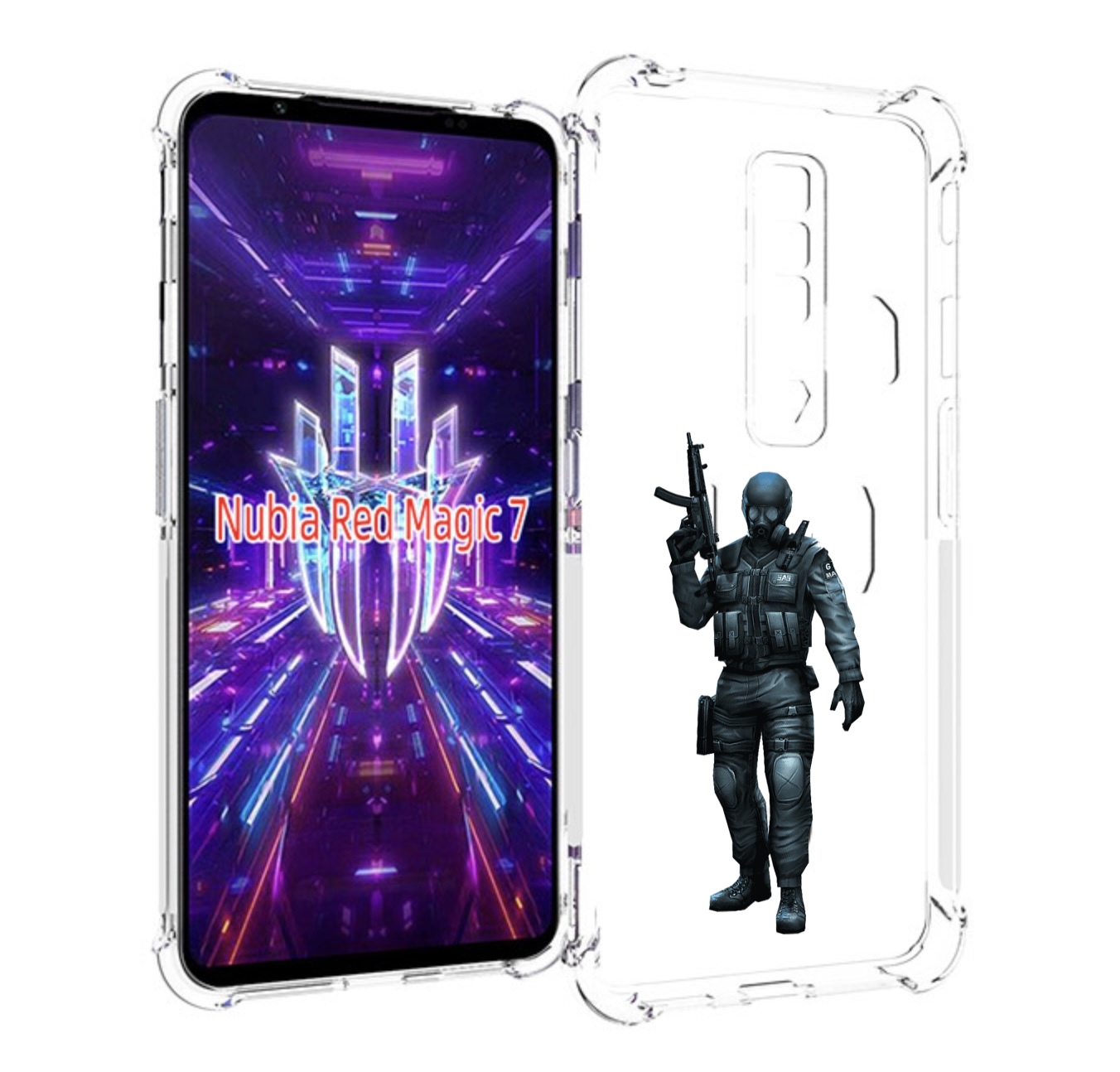 

Чехол MyPads crossfire для ZTE Nubia Red Magic 7, Прозрачный, Tocco
