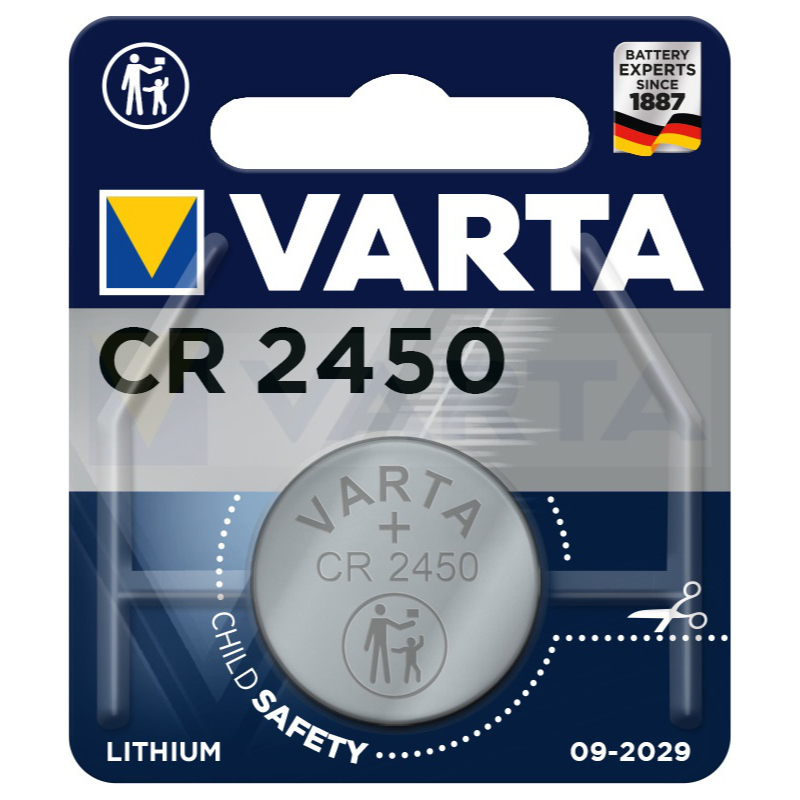 

Батарейкa VARTA CR2450 / 3В / 3V / в блистере 1 штука