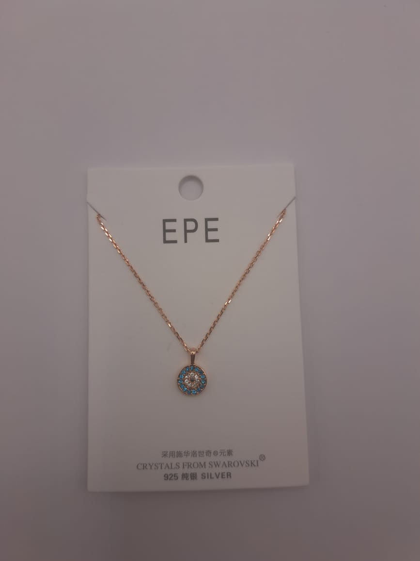 

Колье из серебра 44,5 см EPE 143, swarovski, 143