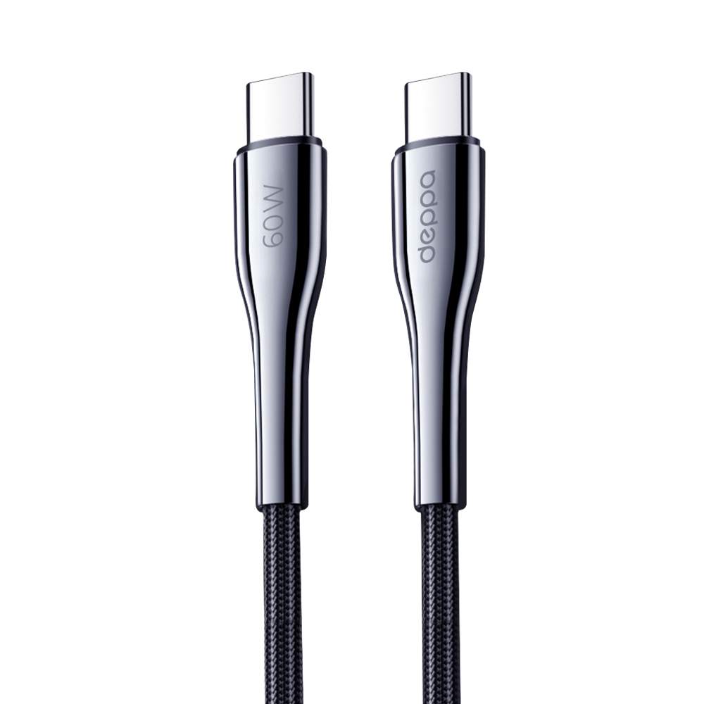 

Дата-кабель Apollo Type-C – Type-C, 60Вт, 1.5 м, черный, Deppa, крафт, Deppa, 72526-OZ