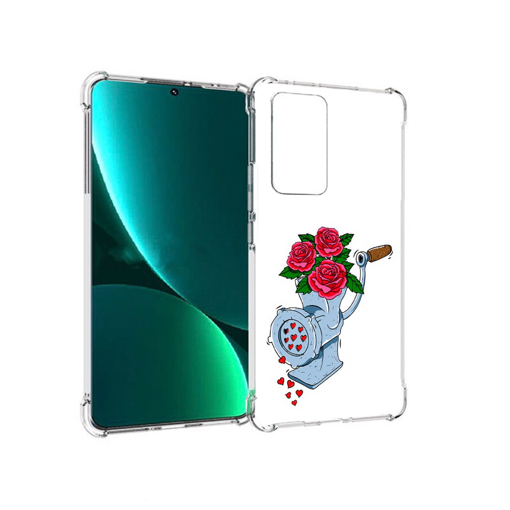 

Чехол MyPads Tocco для Xiaomi 12 Pro Цветочные сердца (PT226953.293.199), Прозрачный, Tocco