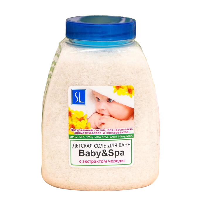 Соль для ванн Буль-буль Baby  Spa детская неароматизированная, 1000 г