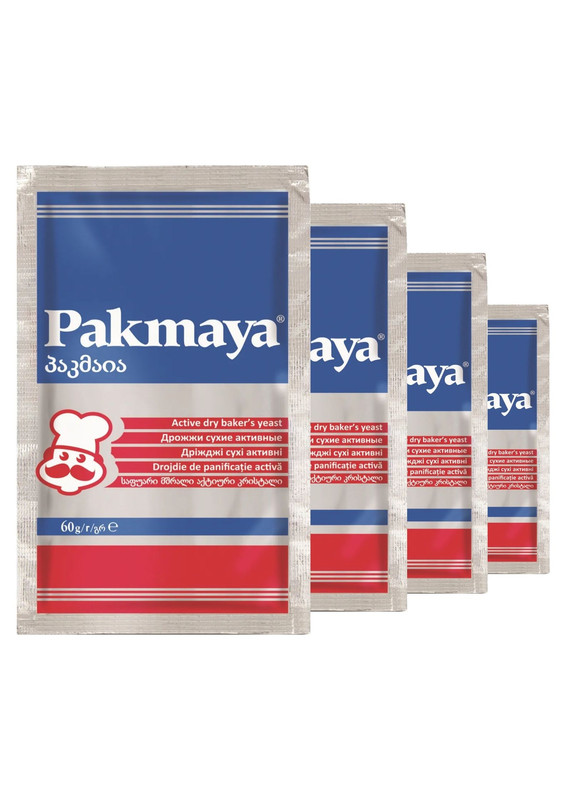 

Дрожжи сухие активные Pakmaya 60 г, 4 шт