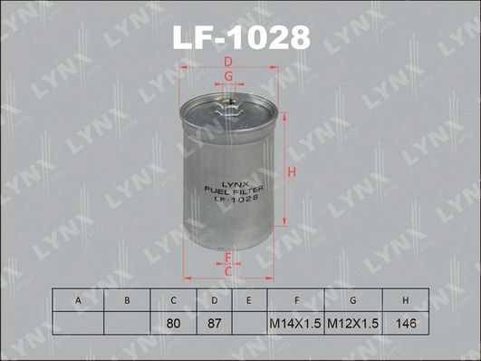

Фильтр топливный LYNXauto LF-1028