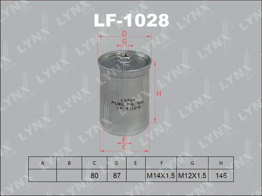 

Фильтр топливный LYNXauto LF-1028