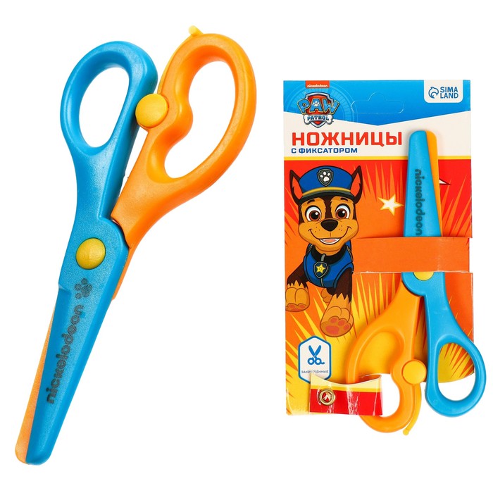 

Ножницы детские 13 см, пластиковые двухцветные ручки, Paw Patrol, МИКС