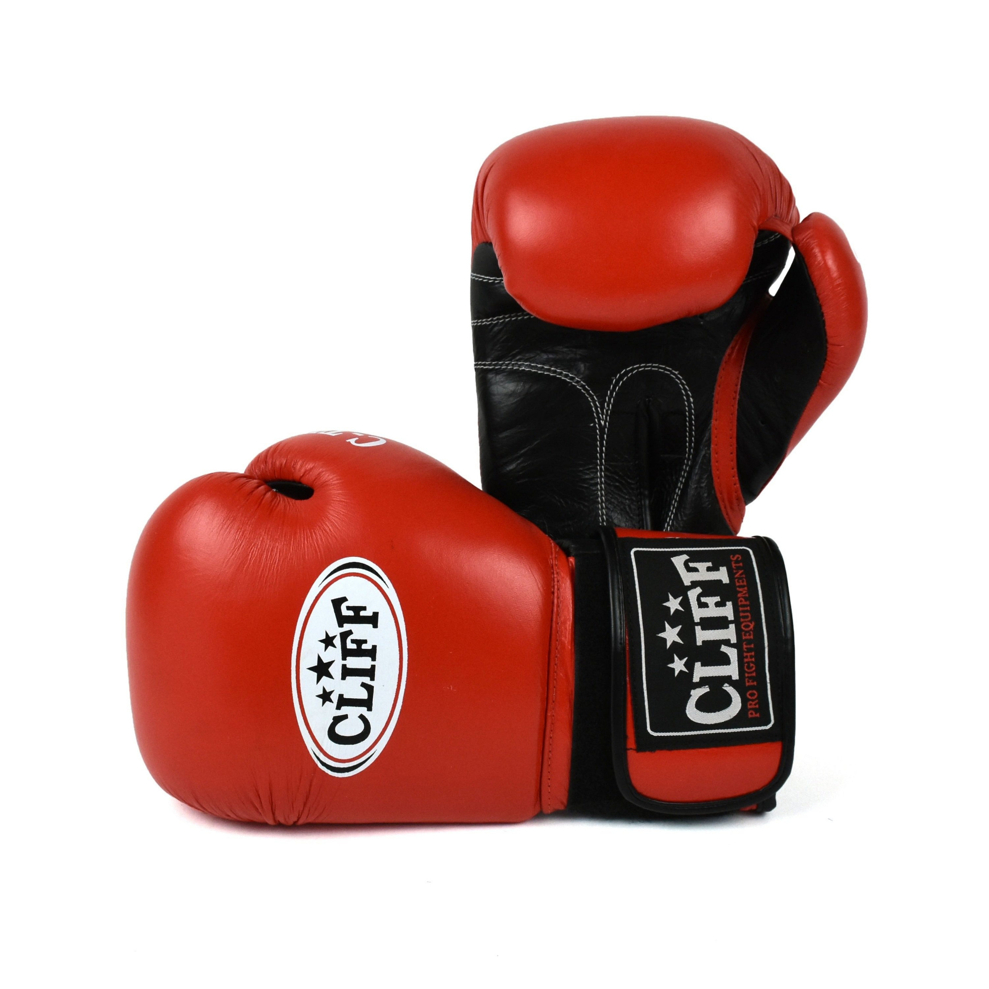 Перчатки боксёрские CLIFF C.TECH, кожа, 8 унций, красные