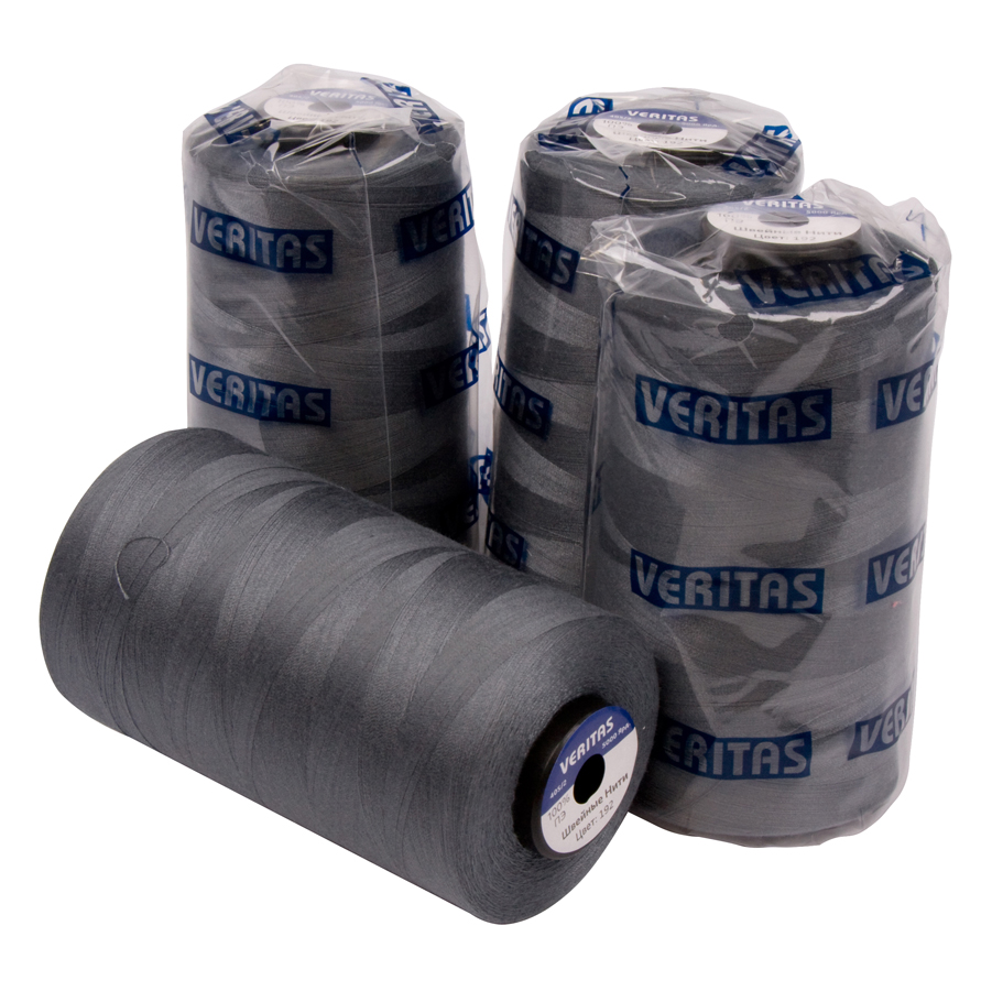 

Нить швейная 100% PE 40_2 цв S-192-4, Серый, S-4