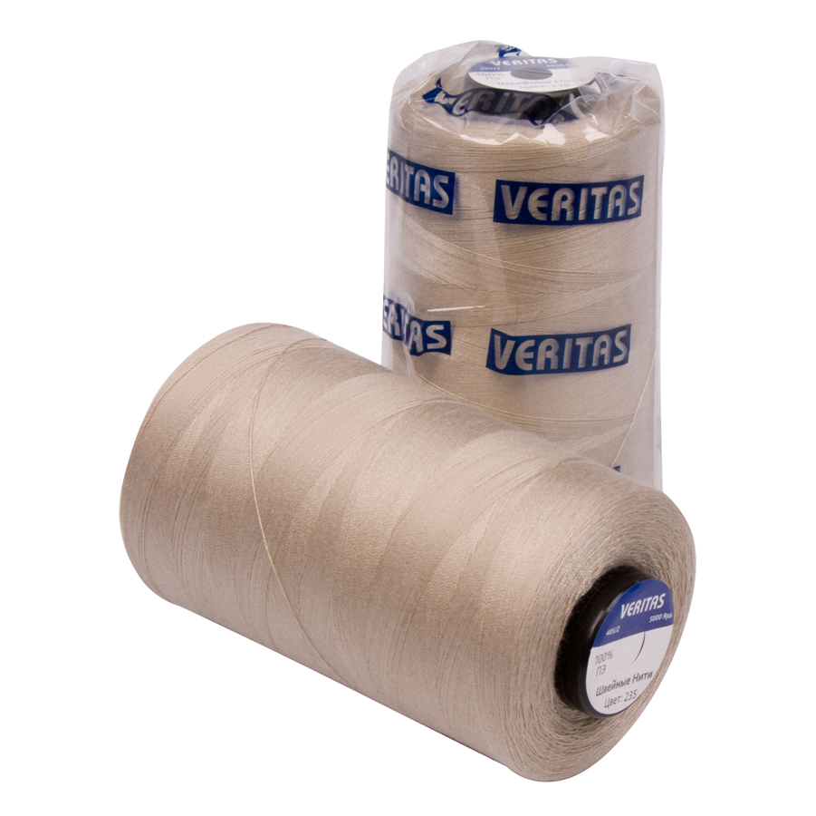 

Нить швейная 100% PE 40_2 цв S-235-2, Серый, S-2