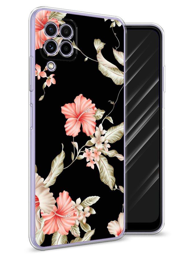 

Чехол Awog на Samsung Galaxy A22 / Самсунг A22 "Цветы на черном", Разноцветный, 2103150-8