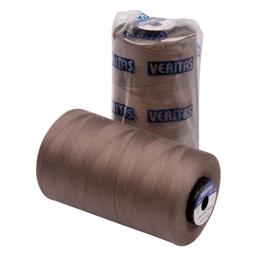 

Нить швейная 100% PE 40_2 цв S-325-2, Серый, S-2