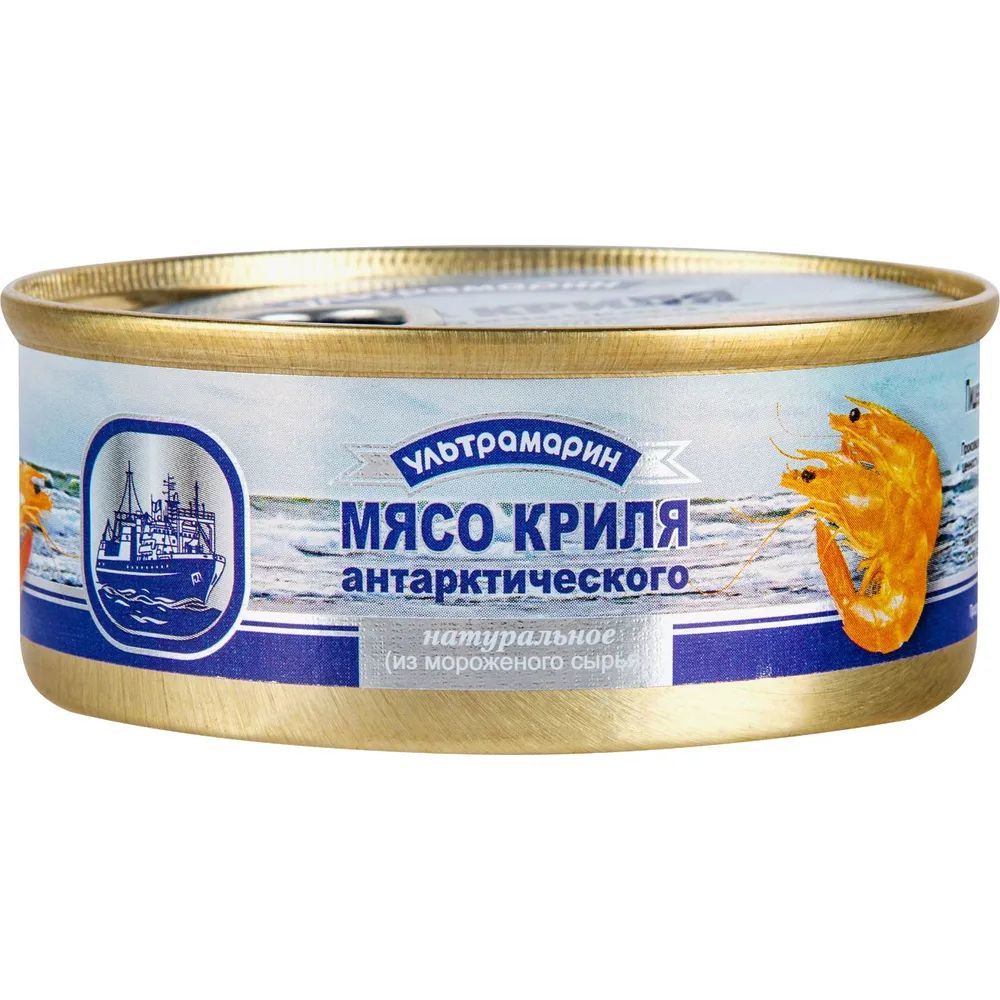 Мясо криля Ультрамарин натуральное, 12x105 г