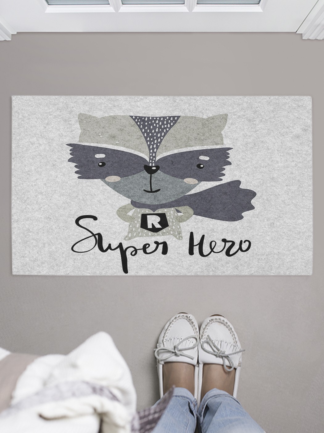 

Придверный коврик в прихожую для обуви, на резиновой основе, 75x45 см door_61542 JoyArty