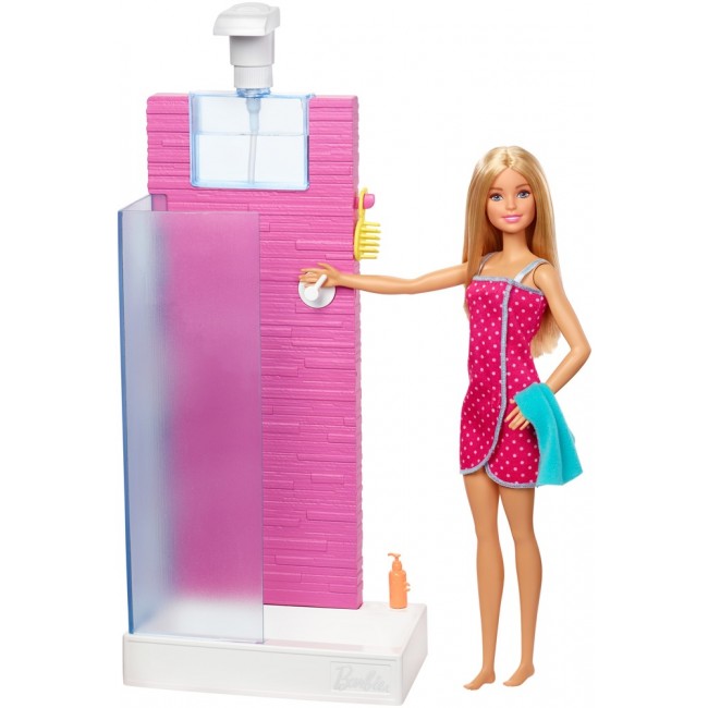Набор мебели с куклой Barbie Ванная комната