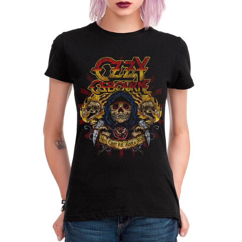 

Футболка женская Dream Shirts Оззи Осборн Женская 10007241 черная L, Оззи Осборн Женская 10007241