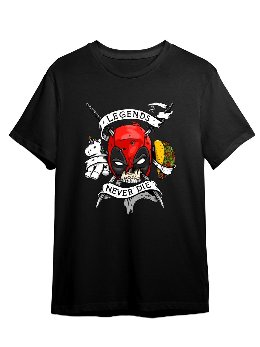 

Футболка унисекс СувенирShop Deadpool/Дэдпул/Marvel 4 черная 3XL (56-58), Черный, "Deadpool/Дэдпул/Marvel" 4
