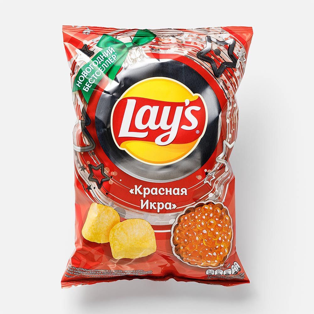 Чипсы Lay's картофельные, со вкусом красной икры, 19x120 г