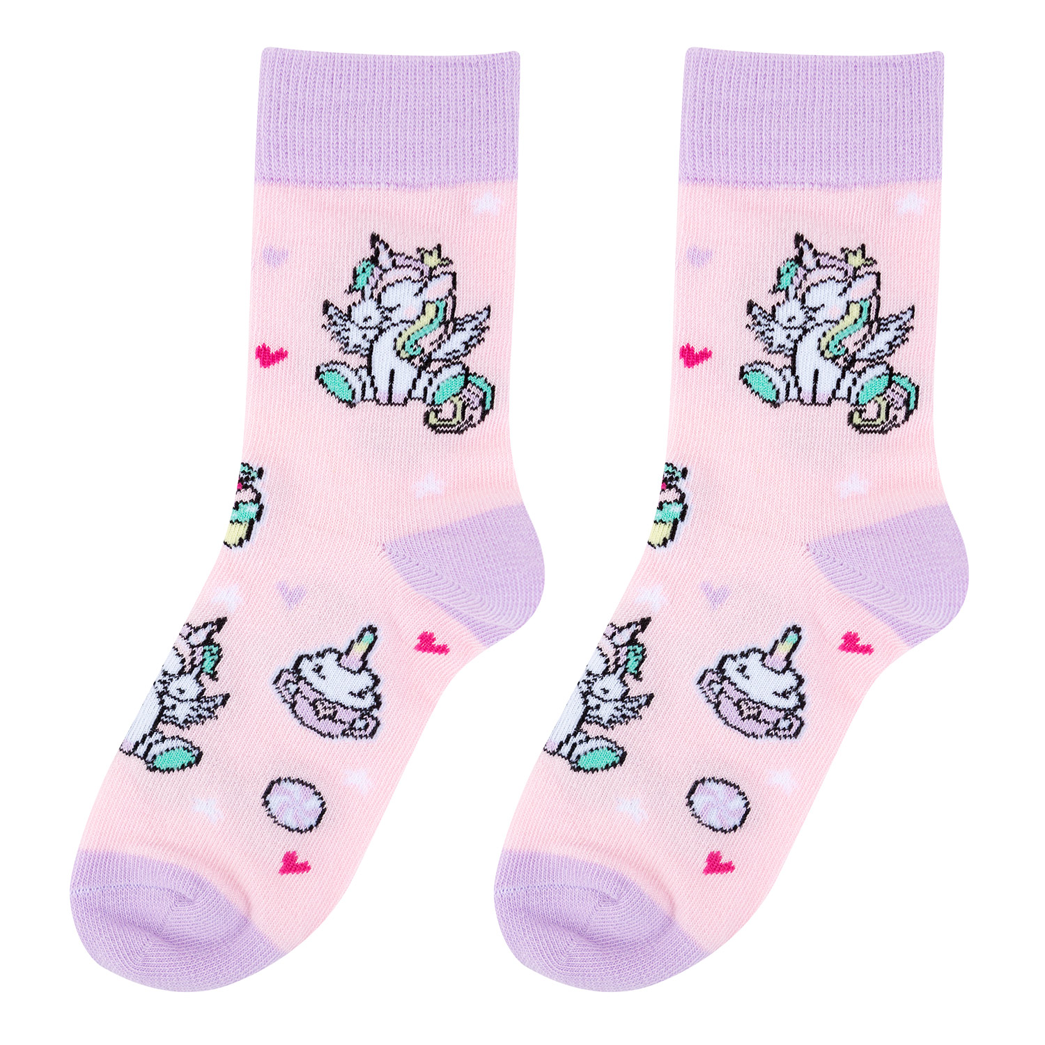 

Носки детские Kawaii Factory Единороги и сладости, размер18-20 (5-7 лет), KW009-000885