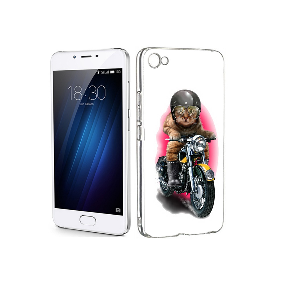 

Чехол MyPads Tocco для Meizu U20 мото-кот (PT50622.85.485), Прозрачный, Tocco