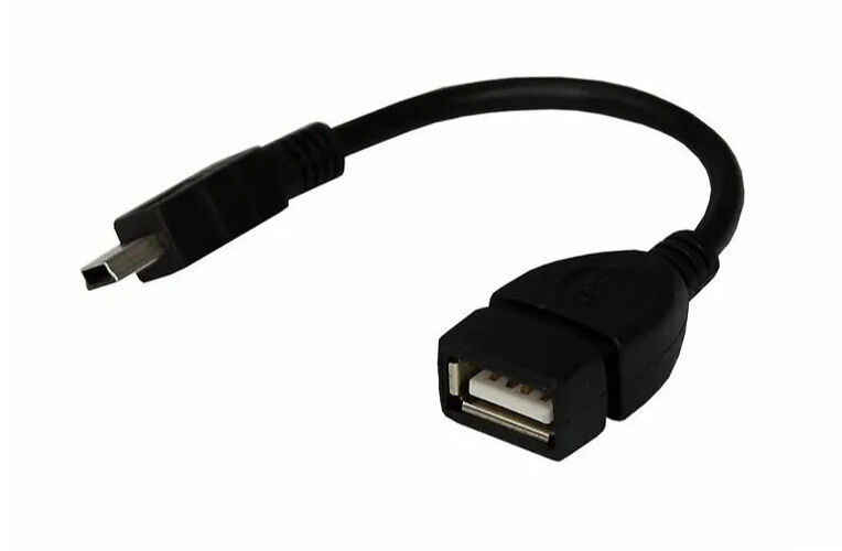 

Кабель USB mini USB мама - папа 0.13 м черный