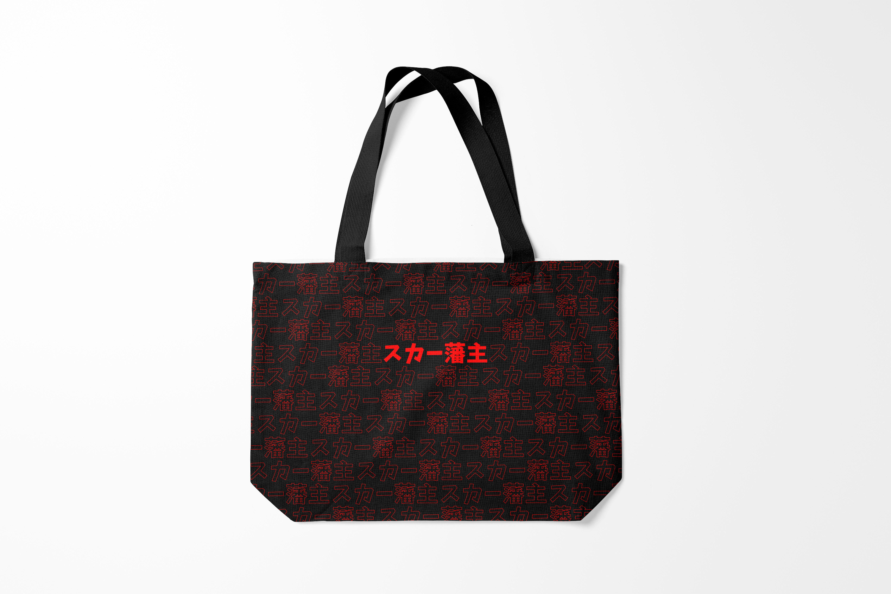 

Сумка шoппер унисекс Burnettie Scarlxrd RED PATTERN JAPAN STYLE, черный, Scarlxrd RED PATTERN JAPAN STYLE