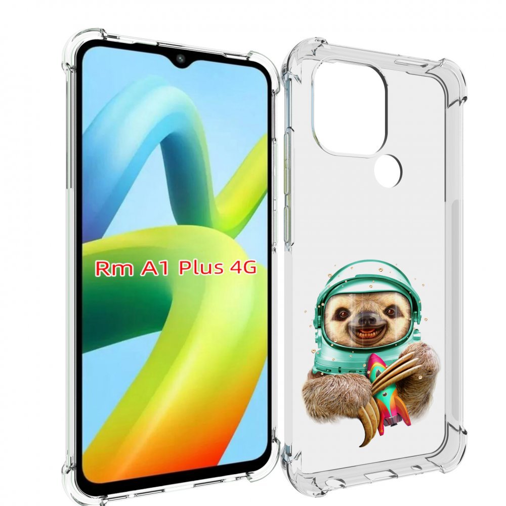

Чехол MyPads Ленивец астронавт для Xiaomi Redmi A1 Plus +, Прозрачный, Tocco