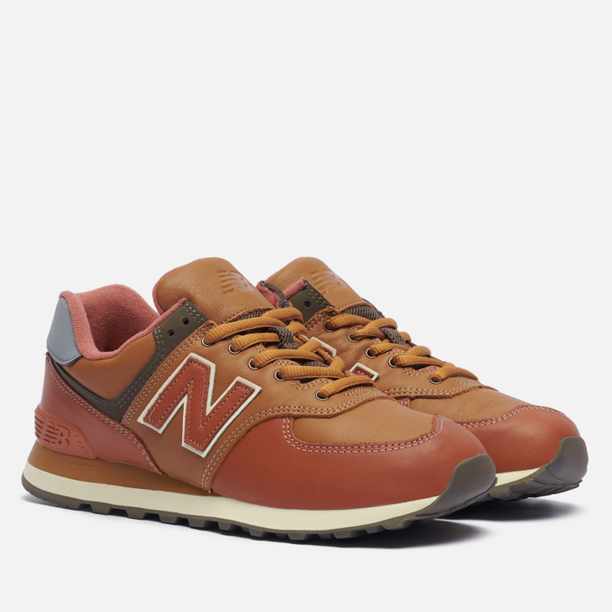 фото Кроссовки мужские new balance ml574oma коричневые 8.5 us