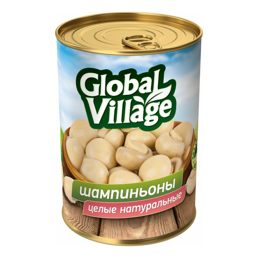 Шампиньоны Global Village целые 400 г 130₽