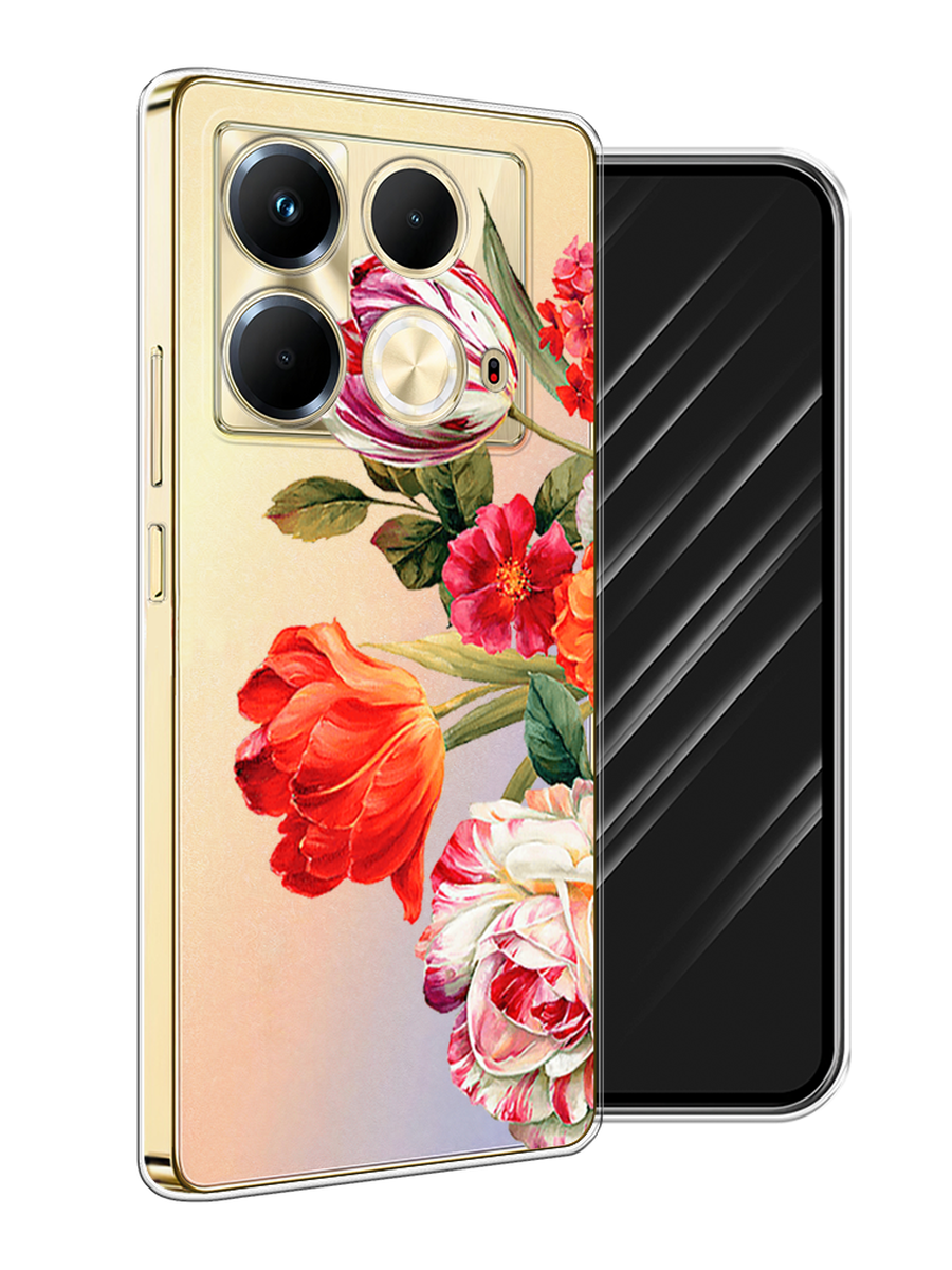 

Чехол Awog на Infinix Note 40 "Весенний букет", Красный;розовый;зеленый, 3105850-1