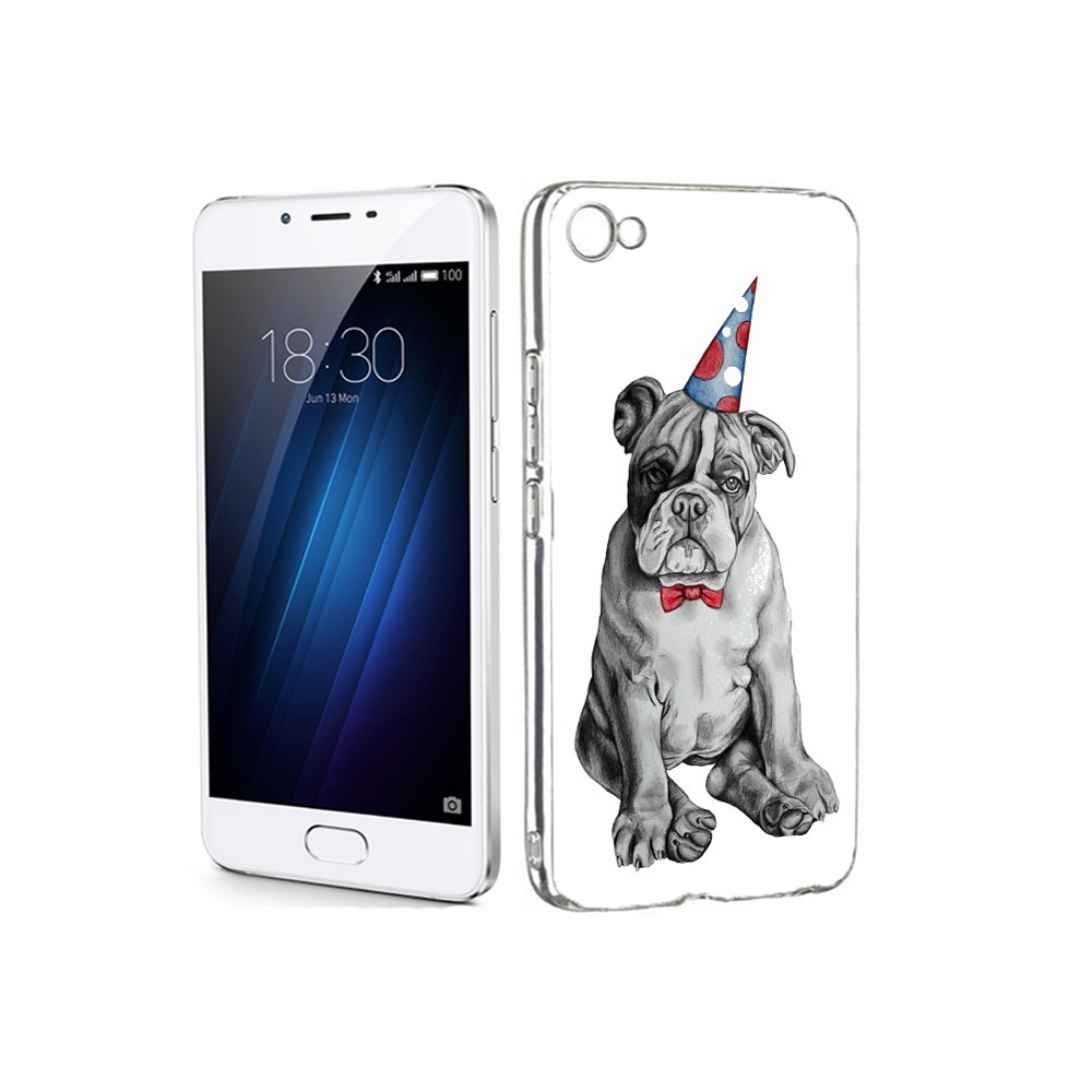 

Чехол MyPads Tocco для Meizu U20 праздничный щенок (PT50622.85.554), Прозрачный, Tocco