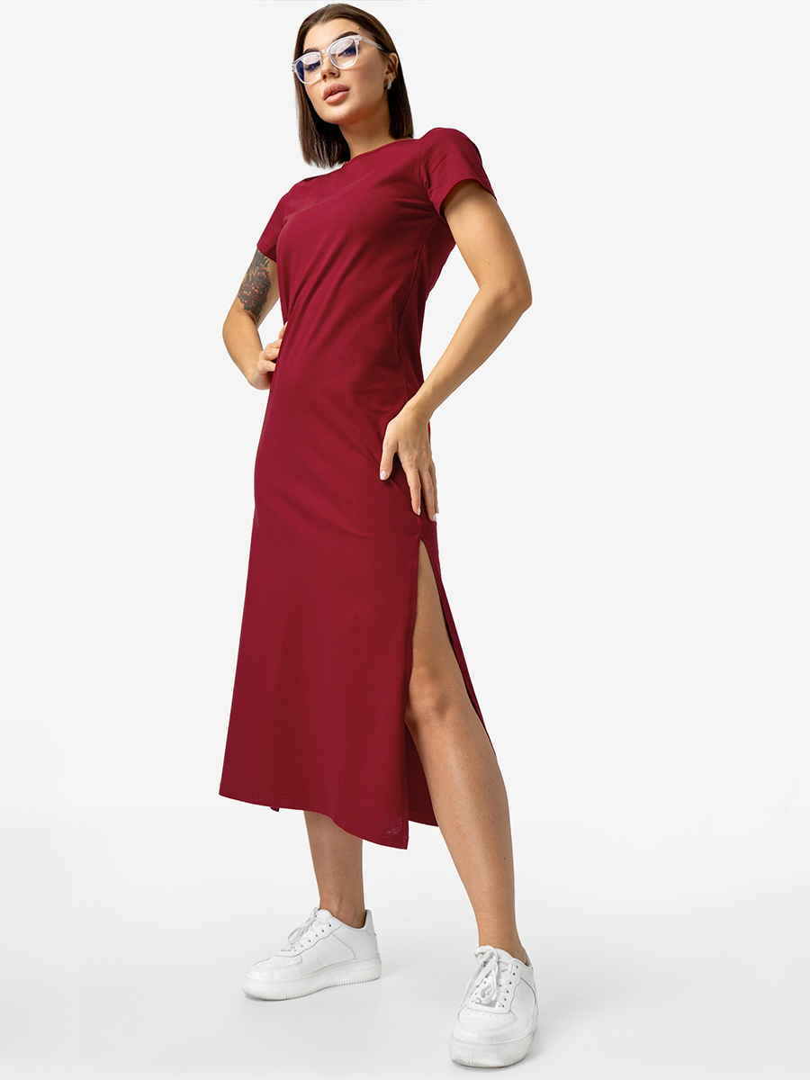 Платье женское HappyFox HF1301N красное 46 RU