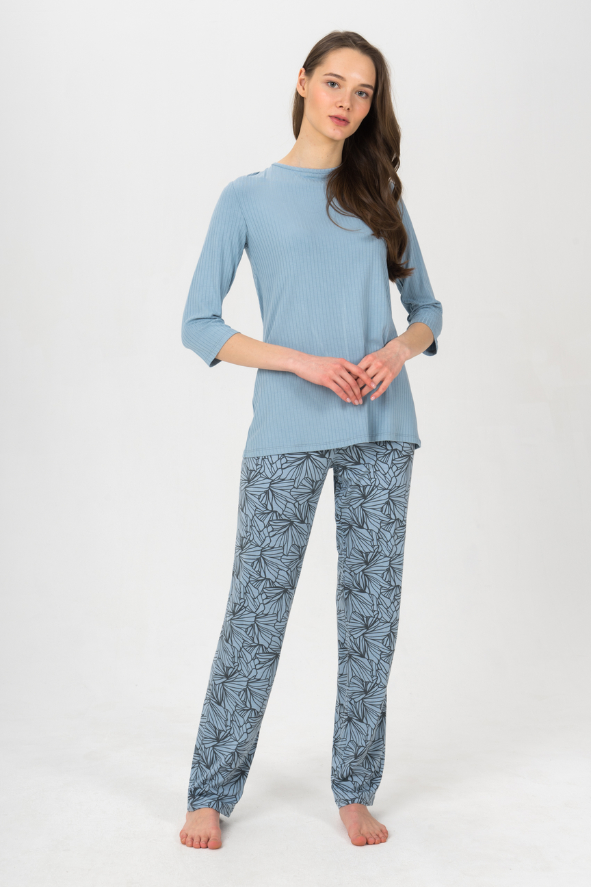 

Костюм домашний женский Mia Cara SS21WJ306 голубой 50-52 RU, SS21WJ306
