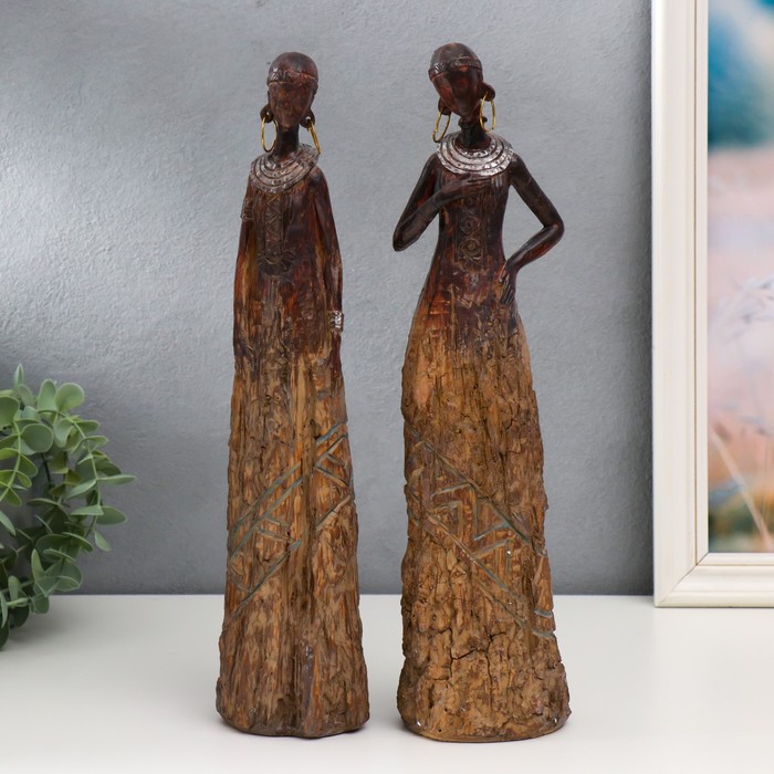 

Сувенир полистоун "Девушка из африканского племени" МИКС 36х8,5 см, Африканские племена