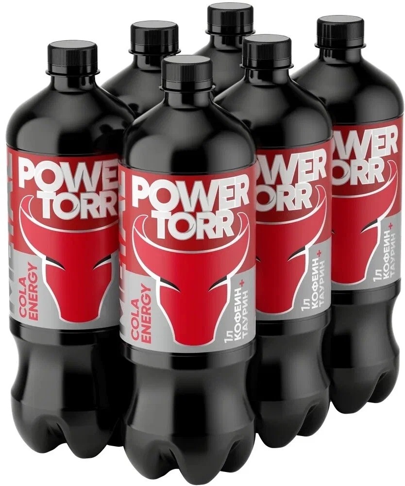 Энергетический напиток Power Torr Metal Cola Energy, 1 л х 6 шт