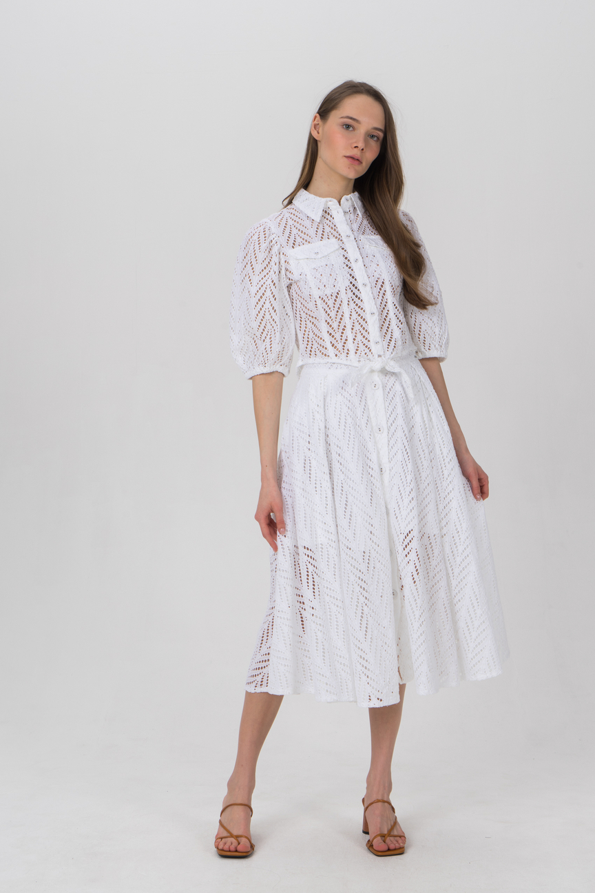

Блуза женская Guess W1GH0AWDVA1 белая 48 RU, W1GH0AWDVA1