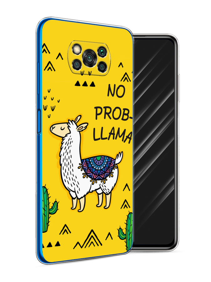 

Чехол Awog на Poco X3/X3 Pro "No probLLama", Разноцветный, 310650-2