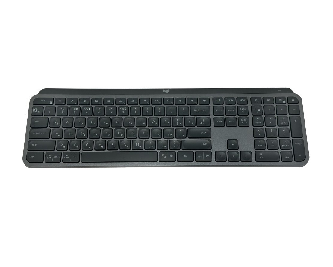 

Клавиатура Logitech MX Keys 920-009422 беспроводная, 109 кнопок, серая, MX Keys