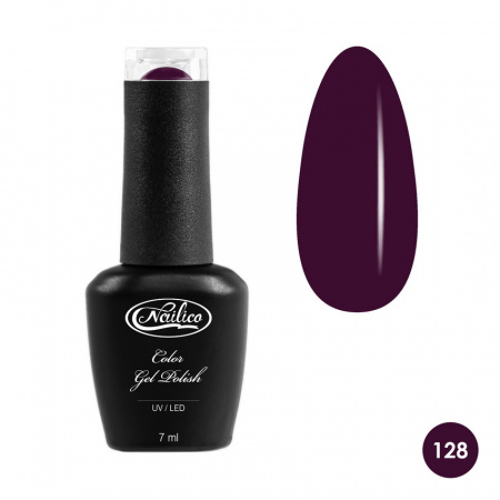 

Гель-лак Nailico № 128 Темно-фиолетовый